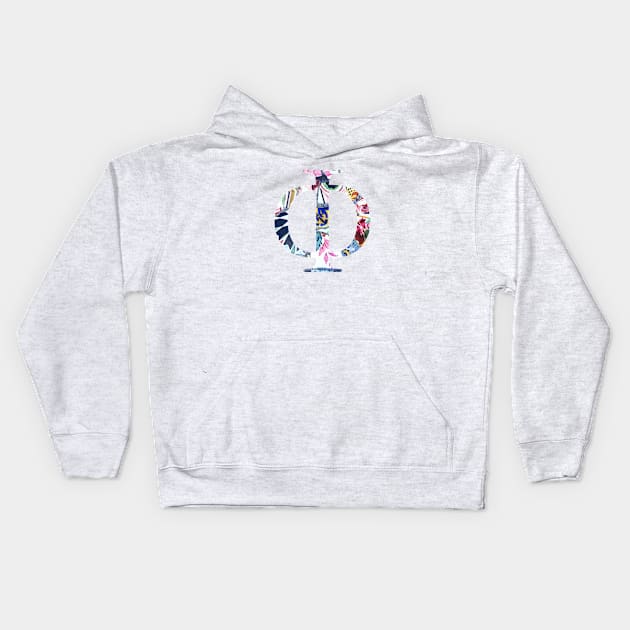 Barcelona Mosaic Phi Greek Sorority Letter Kids Hoodie by aterkaderk